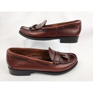 Vtg‎ USA Sebago Loafers Brown Leather Tassel Casual Shoes 10 Mens 11 N Narrow
